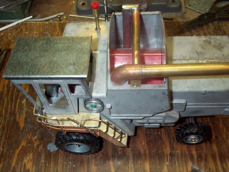 Steps-Cab Top- Grain Bin Detail